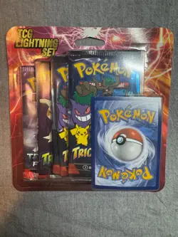 POKEMON TCG LIGHTNING SET 6 Packs + Bonus Card BRAND NEW SEALED - Image 1