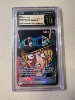 2023 One Piece English OP05-001 Sabo Leader Alt Art CGC Pristine 10!!! - Image 1