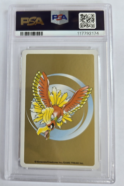 2000 Japanese Pokemon Espeon 5 of Hearts #196A Gold Playing Card PSA 10 Gem Mint - Image 2
