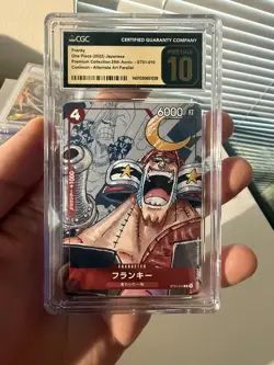 2022 ONE PIECE JAPANESE 25TH ANNIVERSARY ST01-010 FRANKY CGC 10 PRISTINE - Image 1