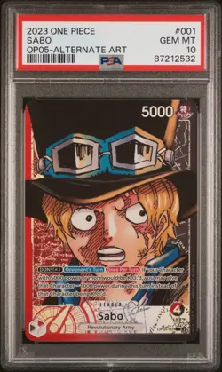 PSA 10 Sabo Leader OP05-001 Awakening Of The New Era One Piece - Image 1