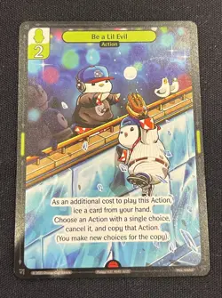Vibes TCG Be A Lil Evil 2025 National NSCC Promo Pudgy Penguins Mantel Card - Image 1