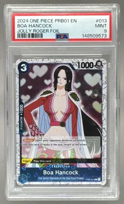 148509573 Boa Hancock 2024 One Piece The Best #ST03-013 Jolly Roger Foil PSA 9 - Image 1