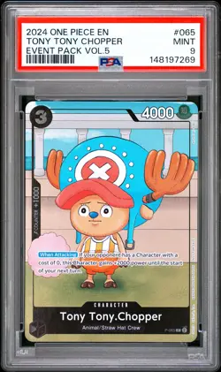 2024 ONE PIECE EVENT PACK VOL.5 #065 TONY TONY CHOPPER PSA 9 - Image 1