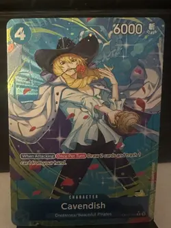 One Piece TCG Cavendish OP10-045 Full Art Foil alt art - Image 1