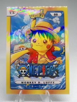 Monkey D. Luffy (One Piece) #88 - Holo - Pikachu Cosplay Anime World - Image 1