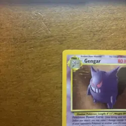 Pokemon Gengar TCG Holo Rare Unlimited Card 5/62 Fossil LP - Image 2