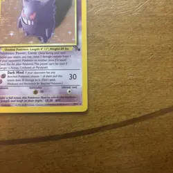 Pokemon Gengar TCG Holo Rare Unlimited Card 5/62 Fossil LP - Image 4