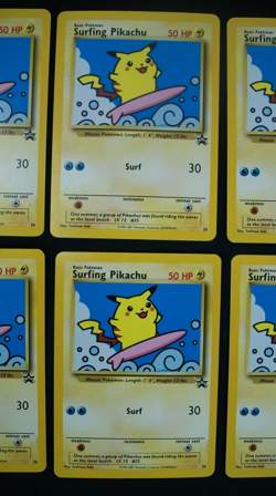 Lot of 10 2001 Pokemon Black Star Promo #28 Surfing Pikachu Cards NM Unplayed - Image 4