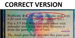 Thunderheads FOIL Mtg MISPRINT. English. Missing some random letters - Image 4