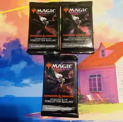D&D: Adventures in the Forgotten Realms - Magic the Gathering x3 Draft Booster - Image 1