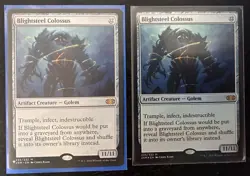 Blightsteel Colossus Double Masters One Foil One Non Foil - Image 1