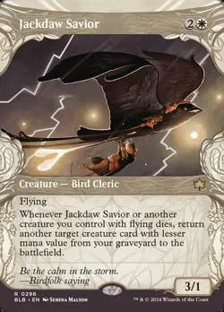 Jackdaw Savior Showcase Foil - Bloomburrow MTG-NM - Image 1