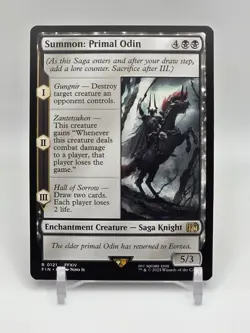 Summon : Primal Odin 121 Regular Rare - Magic The Gathering Final Fantasy - Image 1