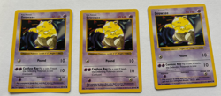 3 Drowzee 49/102 Common Base Set Shadowless Pokemon Card LP - Image 1
