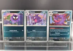 Pokemon TCG Gengar 050/088, Haunter, Gastly - Perfect Order Rare - 3 Cards Holo - Image 1