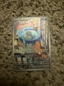 Squirtle Stellar Crown Holo Illustration Rare Card 148/142 Sv07 - Image 2