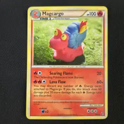 SWIRL 🌀💫 Magcargo 6/90 Undaunted Clay Yuka Morii Holo Pokemon Card - Image 2