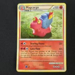 SWIRL 🌀💫 Magcargo 6/90 Undaunted Clay Yuka Morii Holo Pokemon Card - Image 4