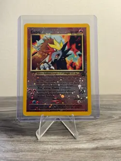 Pokemon Entei 34/53 Wotc Promo Reverse Holo Card 80 HP Protective Flame - Image 1
