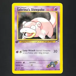 Sabrina's Slowpoke 95/132 - 1st Edition Gym Heroes - Pokemon Card - Image 1
