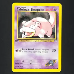 Sabrina's Slowpoke 95/132 - 1st Edition Gym Heroes - Pokemon Card - Image 3
