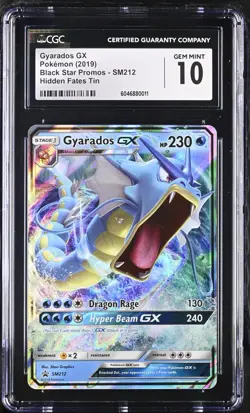 CGC 10 Pokemon Gyarados GX SM212 2019 Black Star Promos - Sun & Moon Promo - Image 1