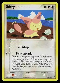 Pokemon Card Crystal Guardians Skitty 41/100 Uncommon - Image 1
