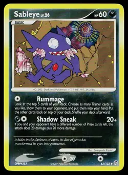 Pokemon Card Secret Wonders Sableye 63/132 Uncommon - Image 1