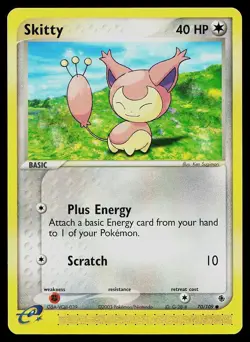 Pokemon Card Ruby & Sapphire Skitty 70/109 Common - Image 1