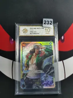 Kuzan SEC Parallel Rare OP02-121 - One Piece Card Game Japan-P gold 10 - Image 1