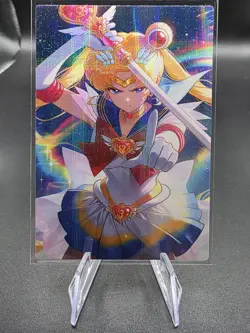 Usagi Tsukino Sailor Moon Holographic Anime Collectible Trading Card - Image 1