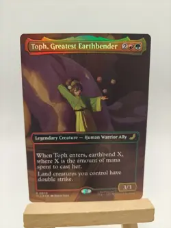 1x Toph, Greatest Earthbender, Borderless Art Foil, Avatar, Magic MTG - Image 1