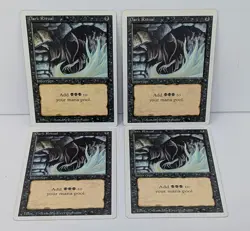 Dark Ritual Lot of 4 - Magic The Gathering MTG - Revised! - Image 2