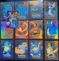 Pokemon TOPPS The First Movie - Complete RAINBOW HOLO set blue logo 72/72 - EXC - Image 1