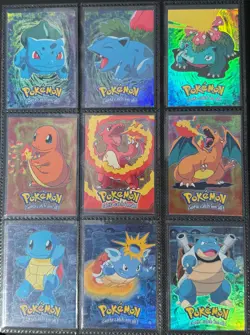 Pokemon TOPPS The First Movie - Complete RAINBOW HOLO set blue logo 72/72 - EXC - Image 3