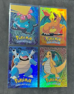 Pokemon TOPPS The First Movie - Complete RAINBOW HOLO set blue logo 72/72 - EXC - Image 4