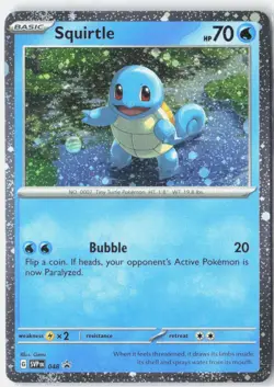 Squirtle (Cosmos Holo) 048 Holo Promo Scarlet & Violet Promo Pokemon Near Mint - Image 1