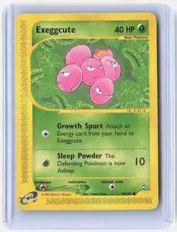 Exeggcute 76 Common Aquapolis Pokemon Near Mint - Image 1