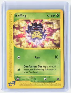 Koffing 114/165 Common Expedition Base Set Pokemon Lightly Played - Image 1