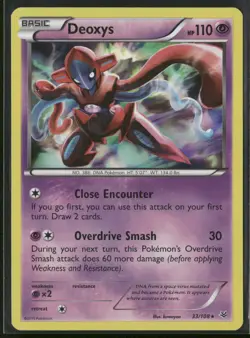 Deoxys 33/108 Holo Rare Roaring Skies Pokemon Holo Lightly Played - Image 1