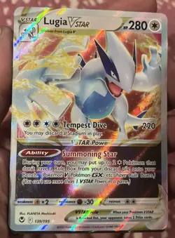 Pokemon TCG Lugia VSTAR Sword & Shield - Silver Tempest 139/195 Holo Ultra Rare - Image 2