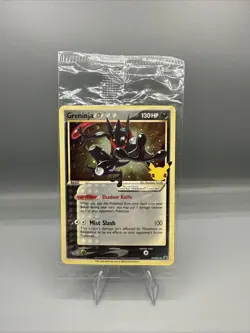 Pokemon Greninja Gold Star SWSH144 Celebrations Promo SEALED - NM - Image 1