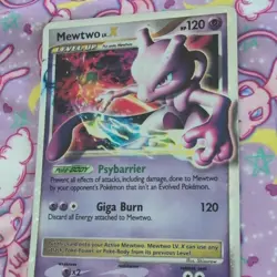 The Pokemon Company Mewtwo LV.X Promo Holo Diamond & Pearl DP28 120 HP 2008 - Image 3