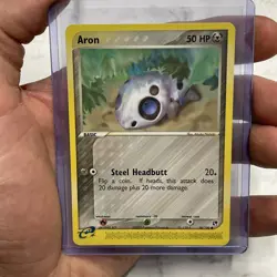 Pokemon Aron 56/100 EX Sandstorm Regular Pokemon Vintage Nintendo Common NM/MT - Image 1