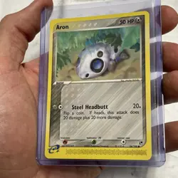 Pokemon Aron 56/100 EX Sandstorm Regular Pokemon Vintage Nintendo Common NM/MT - Image 2