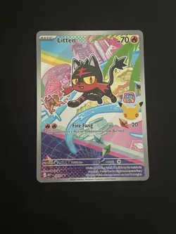 Litten 044 Me: Mega Evolution Promo Holo Pokemon TCG - NM - Image 1