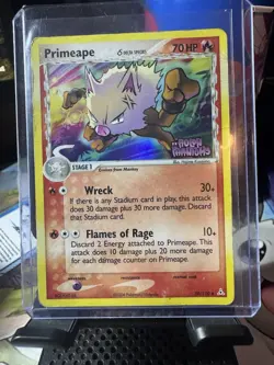 Pokemon Primeape 50/110 EX Holon Phantoms Delta Species Reverse Holo NM - Image 1