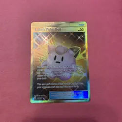 Pokemon TCG Lillie's Poke Doll (Secret) 267/236 Cosmic Eclipse Holo Full Art MP - Image 1