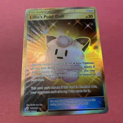 Pokemon TCG Lillie's Poke Doll (Secret) 267/236 Cosmic Eclipse Holo Full Art MP - Image 2